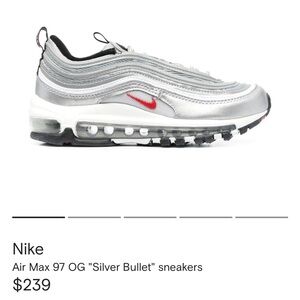 Nike Air Max 97 OG “Silver Bullet” Sneakers